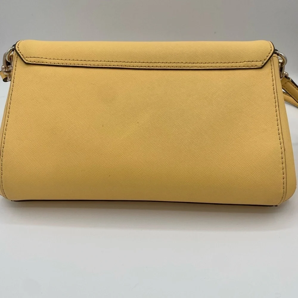 Kate Spade Women's Leather Laurel Way Greer Crossbody Bag Daybreak Yellow Small